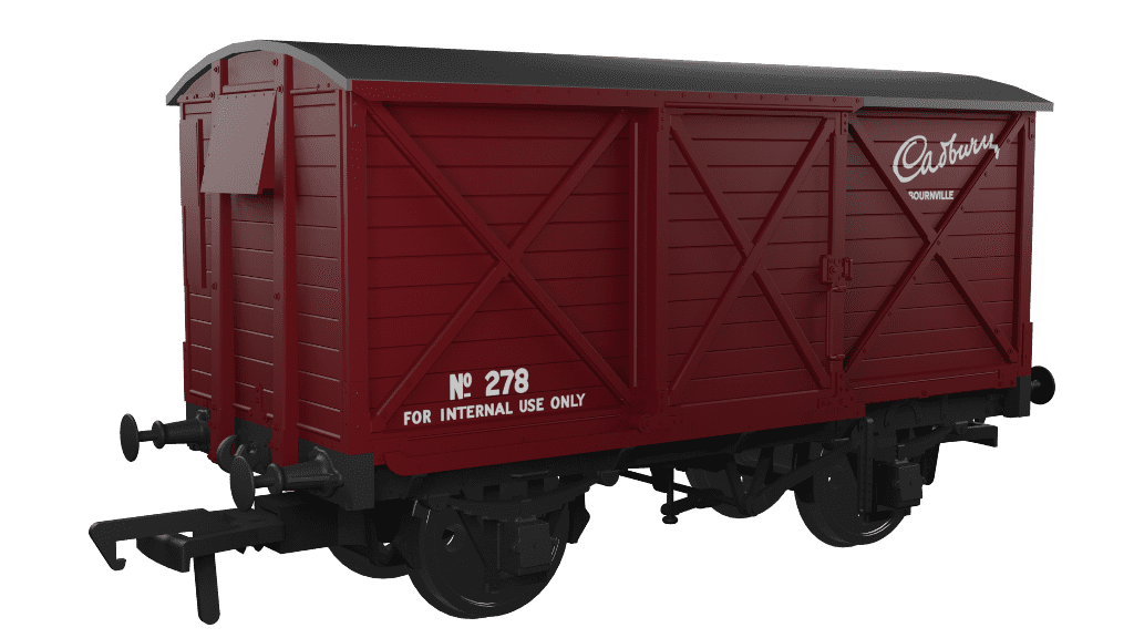 Rapido 976022 CR Dia.67 10t Van, Cadbury No.278, OO Gauge