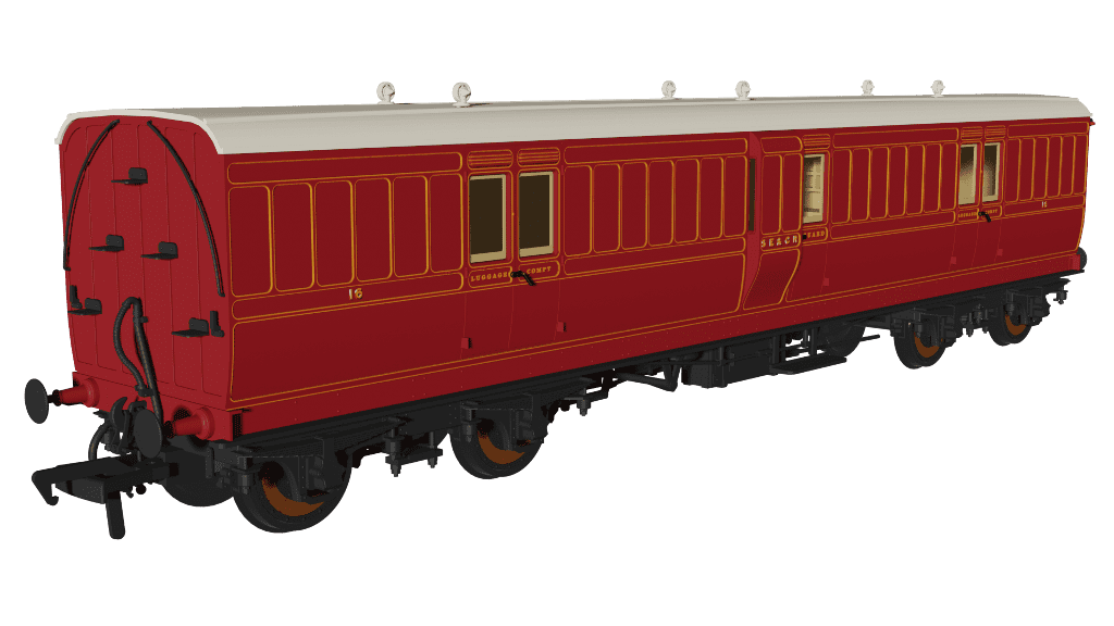 Rapido 978038 SECR Evolution Non-Corridor Full Brake No.16 OO Gauge *PRE ORDER £62.96*