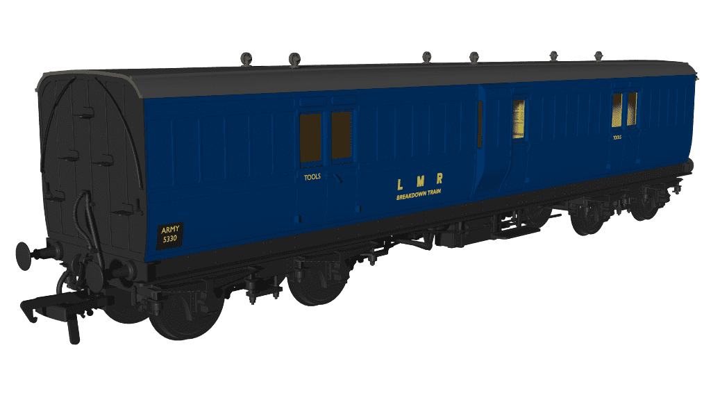 Rapido 978054 LMR Evolution Non-Corridor Full Brake ARMY 5330 OO Gauge *PRE ORDER £62.96*