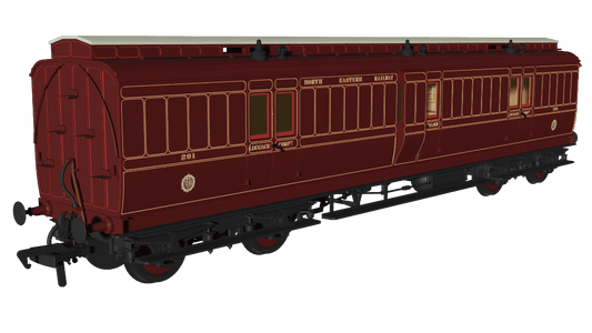 Rapido 978154 NER Evolution Non-Corridor Full Brake No.291 OO Gauge *PRE ORDER £62.96*