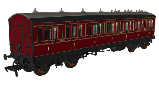 Rapido 978159 LMS Period 1 Evolution Non-Corridor First No.2591 OO Gauge *PRE ORDER £62.96*