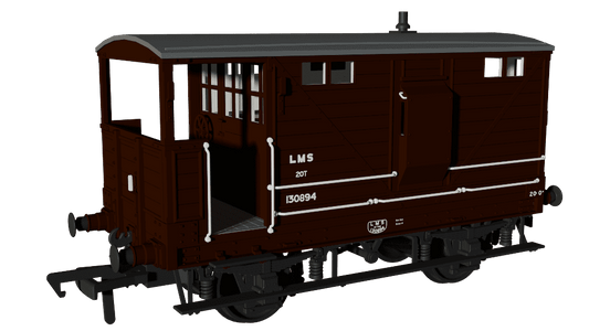 Rapido 987005 LNWR D17b Brake - LMS (post-36) No.130894 OO Gauge *PRE ORDER £42.26*