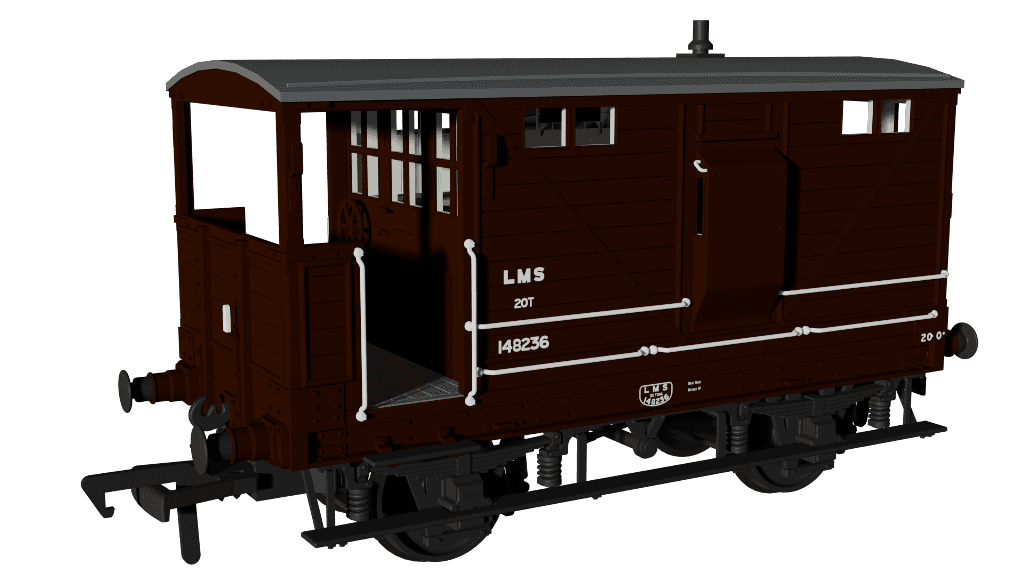 Rapido 987006 LNWR D17b Brake - LMS (post-36) No.148236 OO Gauge *PRE ORDER £42.26*