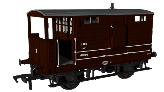 Rapido 987006 LNWR D17b Brake - LMS (post-36) No.148236 OO Gauge *PRE ORDER £42.26*