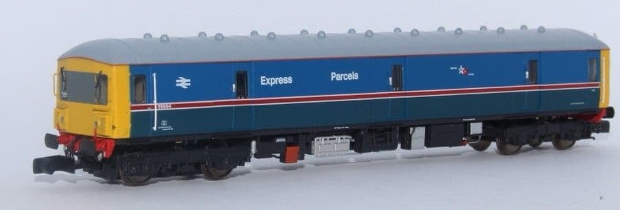 Revolution Class 128 55994 Express Parcels 2-tone blue plated corridors N Gauge