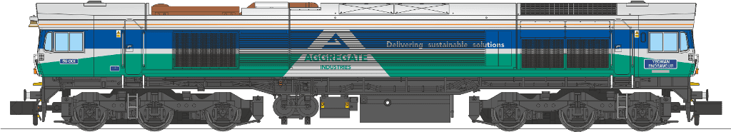 Revolution Class 59/0 59001 Yeoman Endeavour  Aggregate Industries - SOUND - N Gauge