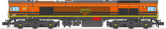 Revolution Class 59/2 59206 John F Yeoman - Freightliner livery - N Gauge