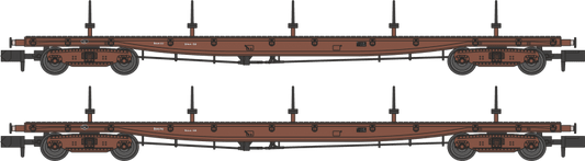 Revolution RT-N-BRV-201 Twin pack of Borail EB in bauxite livery with 5 bolsters B946189 & B946192