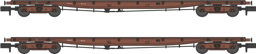 Revolution RT-N-BRV-203 Twin pack of BR Borail EC (BRV) in bauxite livery B946065 & B946073 N Gauge