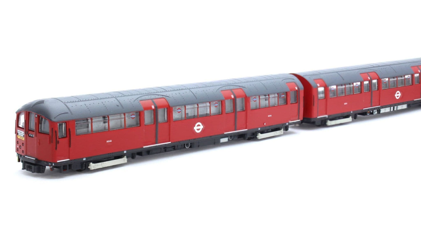 Revolution RT-N-LU1938-RED402A 1938 stock underground 4-car London Underground roundel bus red set a