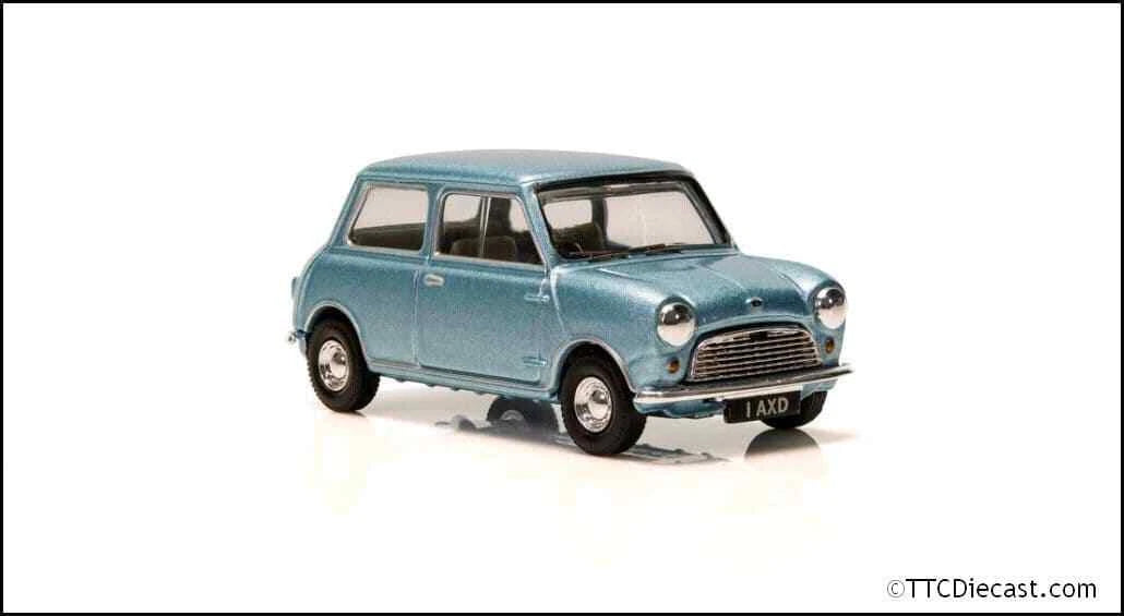 Corgi Vanguard VA01317 Austin Mini Se7en Deluxe, Blue-Grey Metallic 1:43 Scale