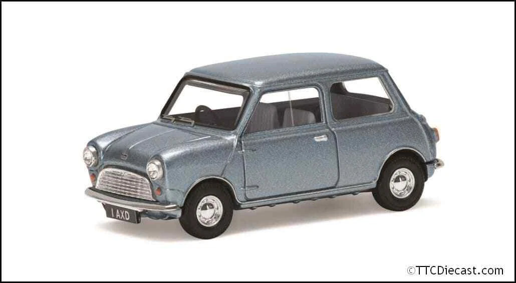 Corgi Vanguard VA01317 Austin Mini Se7en Deluxe, Blue-Grey Metallic 1:43 Scale