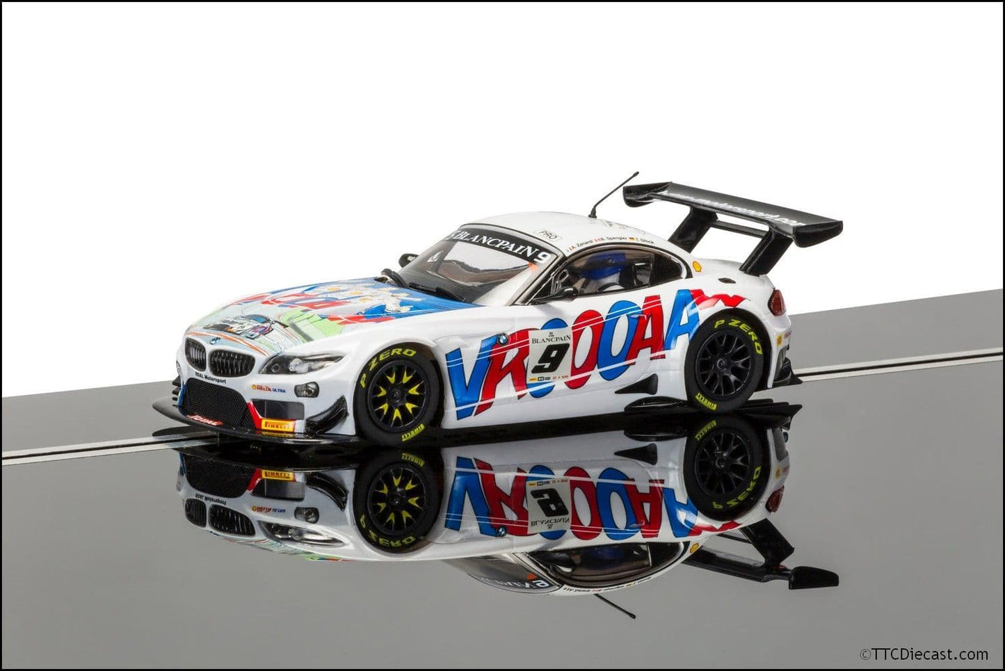 Scalextric C3855 BMW Z4 GT3, 2015 24 Hrs Spa, ROAL Motorsport No.9 *LAST FEW*