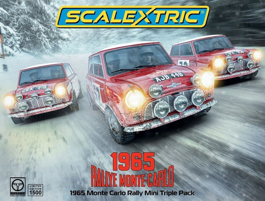 Scalextric C4488A 1965 Monte Carlo Rally Mini Triple Pack