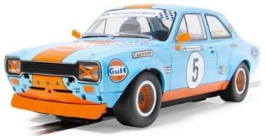 Scalextric C4530 Ford Escort MK1 - Wayne Crabtree Modified Fords 2023 - Gulf in Clear Box