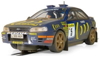 Scalextric C4555 Subaru Impreza WRX - 1995 Carlos Sainz in Clear Box