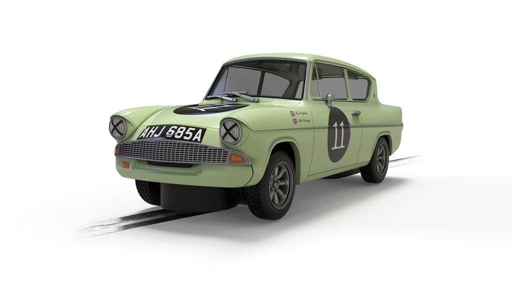 Scalextric C4617 Ford Anglia 105e, Theo Paphitis - PRE ORDER £44.99