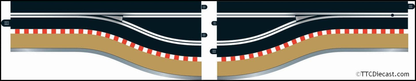 Scalextric C7014 Pit Lane Track (Left Hand) - Includes Sensor
