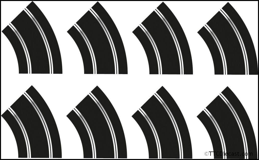 Scalextric C8196 Scalextric R2 Curve *8 Track Extension Pack - Replaces C8556 once sold out