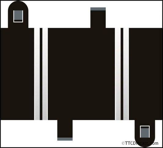Scalextric C8200 Quarter Straight 87 mm x 2