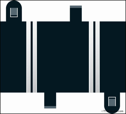 Scalextric C8201 Radius 1 Hairpin Curve 90° x 2