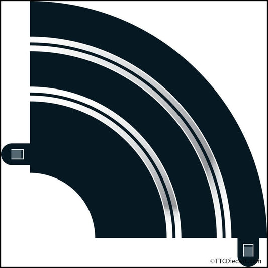 Scalextric C8202 Radius 1 Curve 45° x 2