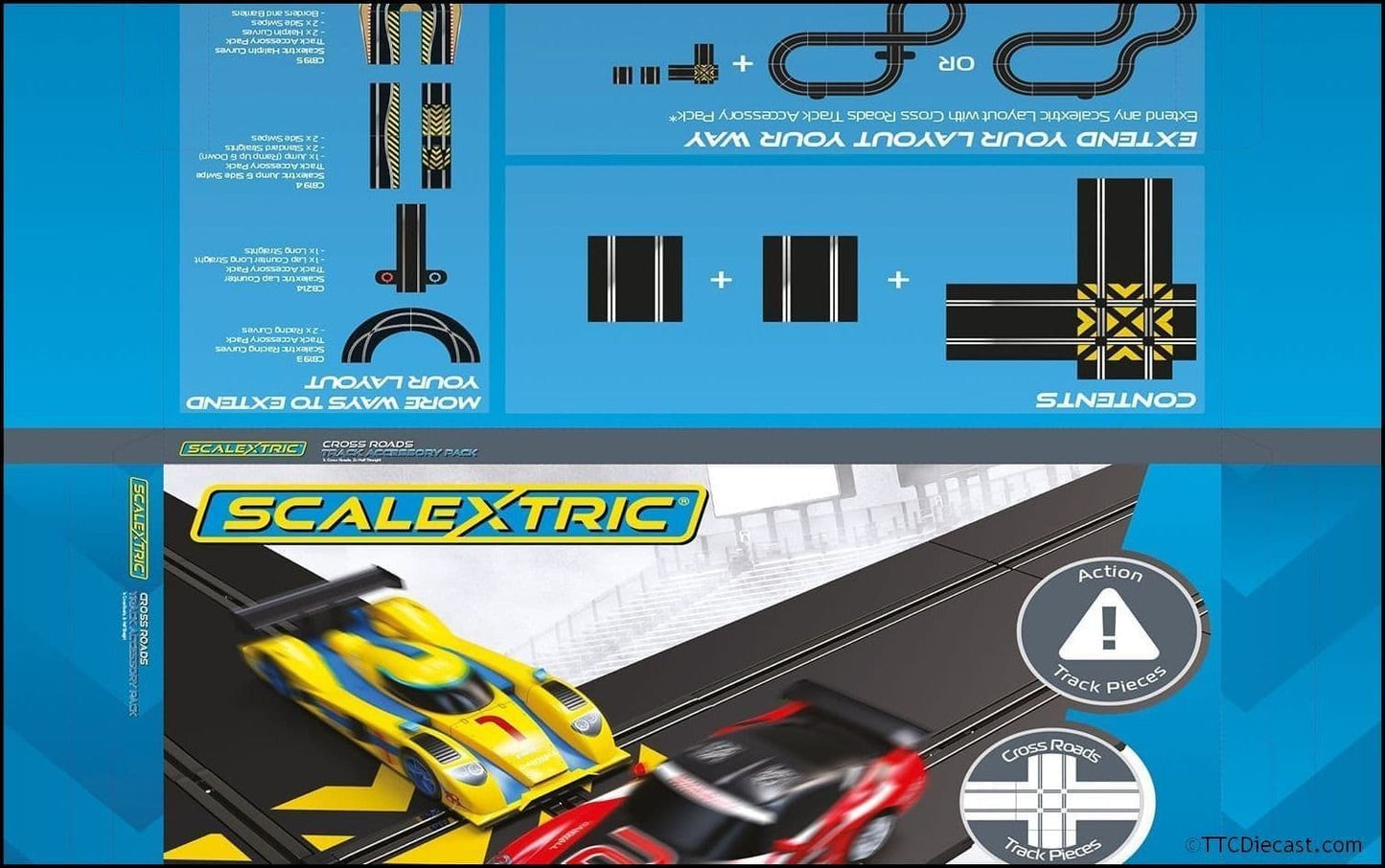 Scalextric C8213 Scalextric Cross Roads Track Accessory Pack