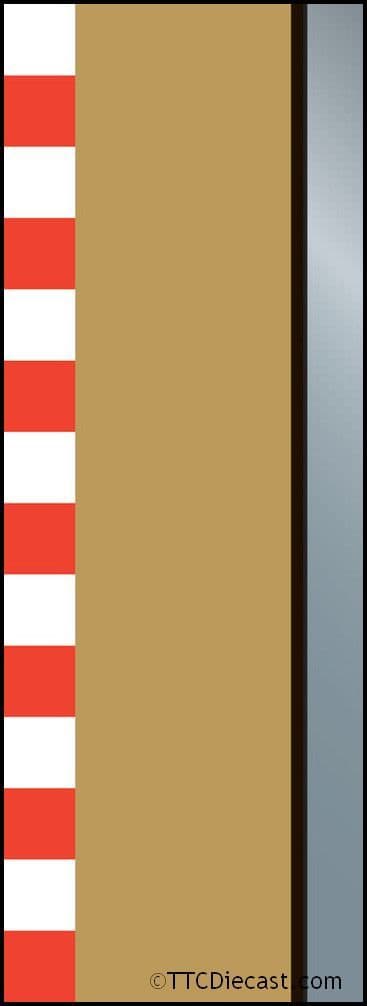 Scalextric C8223 Half Straight Borders 175mm x 4
