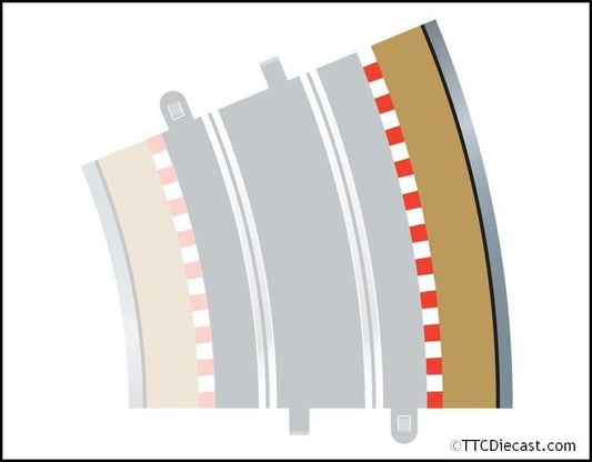 Scalextric C8238 Radius 4 Curve Outer Borders 22.5° x 4