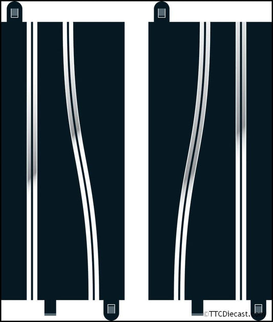 Scalextric C8246 Side Swipe Straights x 2