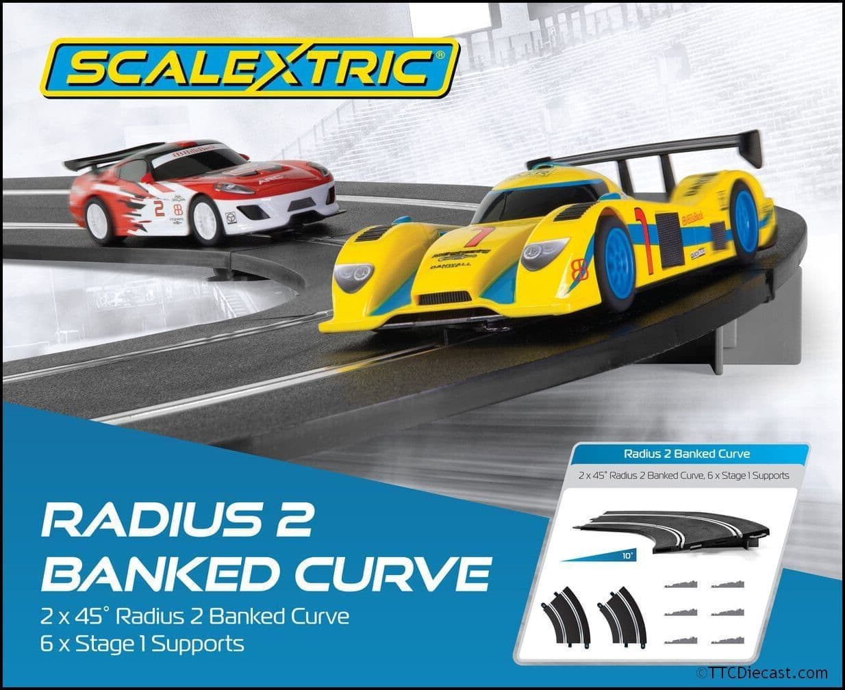 Scalextric C8296 Banked curve R2 45°