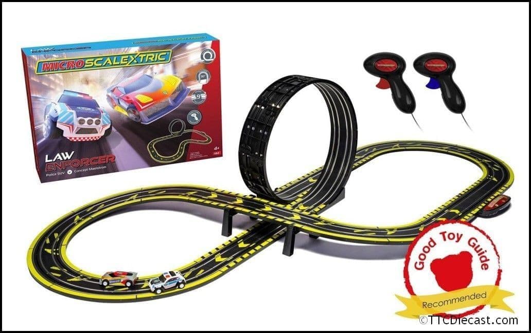 Scalextric G1149M Micro Scalextric Law Enforcer Mains Powered Race Set *PRE ORDER £62.99*