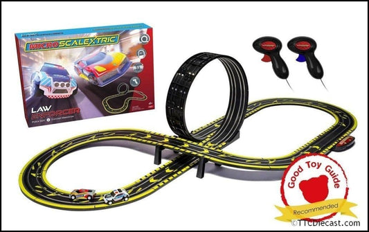 Scalextric G1149M Micro Scalextric Law Enforcer Mains Powered Race Set *PRE ORDER £62.99*