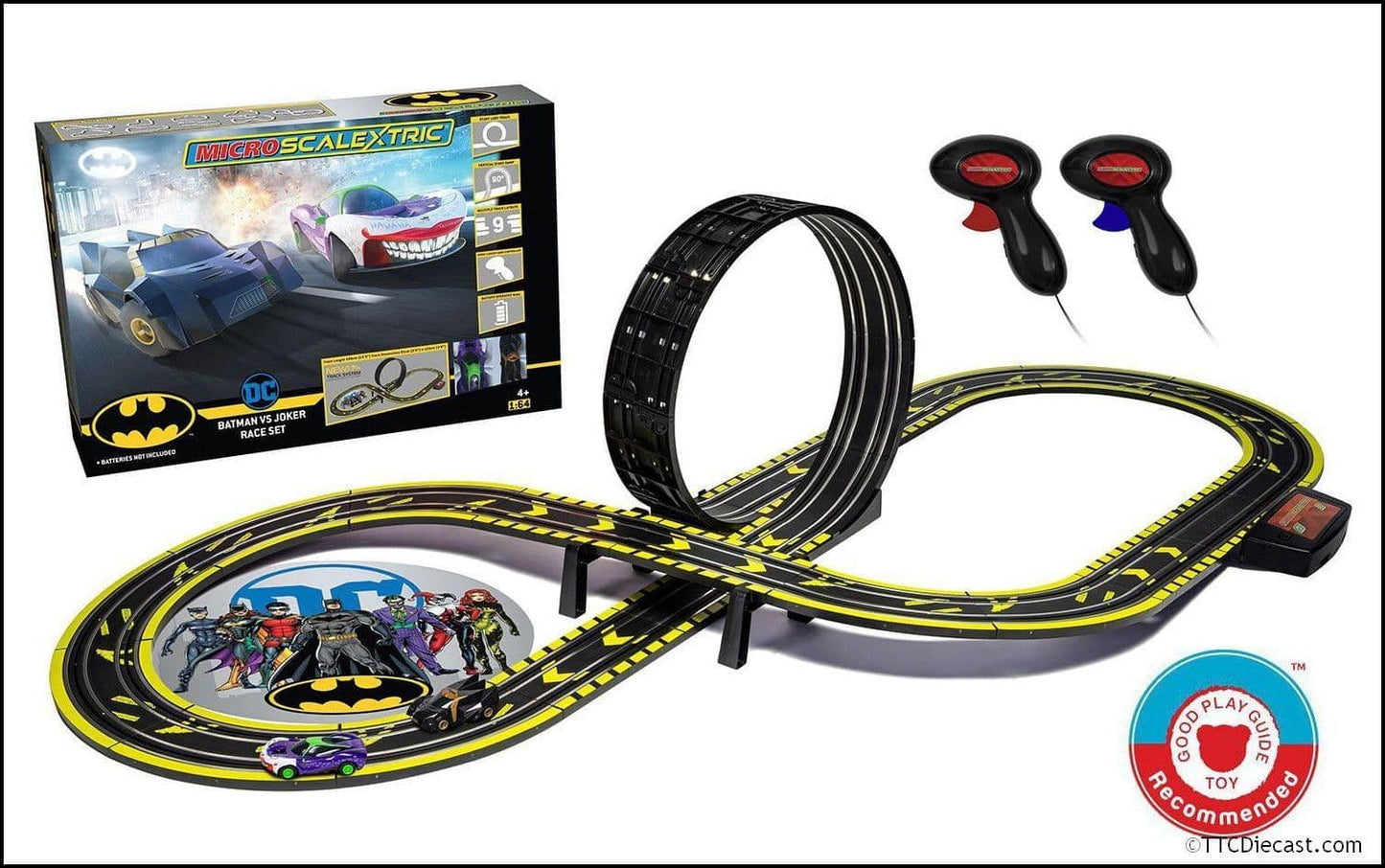 Scalextric G1155M Micro Scalextric Batman vs Joker Set Battery Powered Race Set