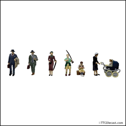 Scenecraft 36-442 Post-War Era Figures Set B, OO Gauge