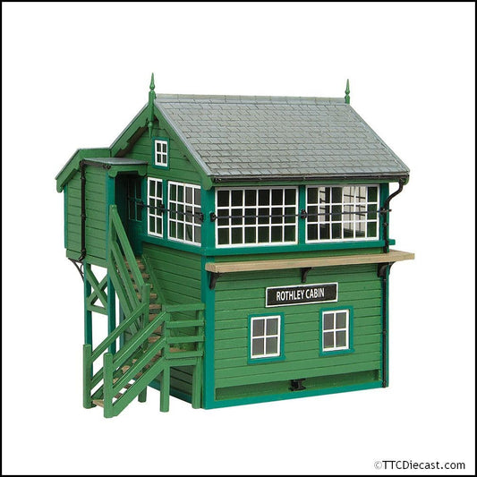 Scenecraft 44-0168G GCR Signal Box Green, OO Gauge