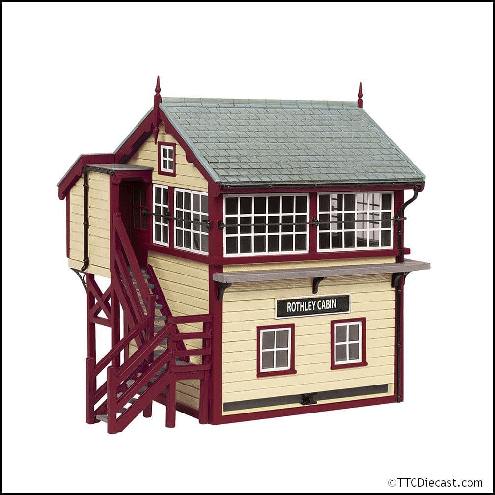 Scenecraft 44-0168M GCR Signal Box Maroon and Cream, OO Gauge