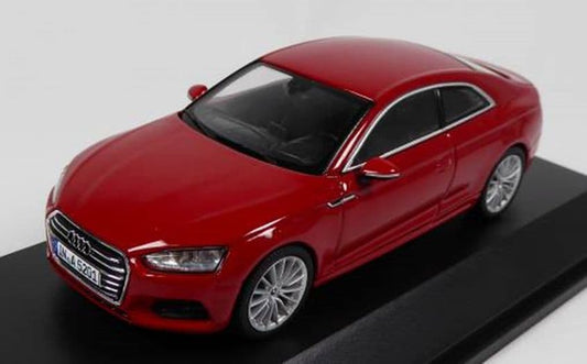 Spark 5011605432, 1:43 Scale Audi A5 Coupe, Tango Red, Audi Main Dealer Packaging