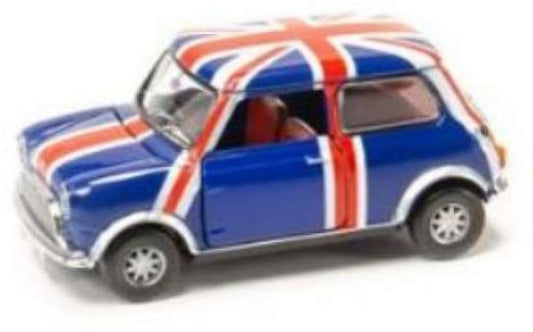 Tiny ATC64545 Mini Cooper Union Jack RHD Blue/Red 1:50 Scale