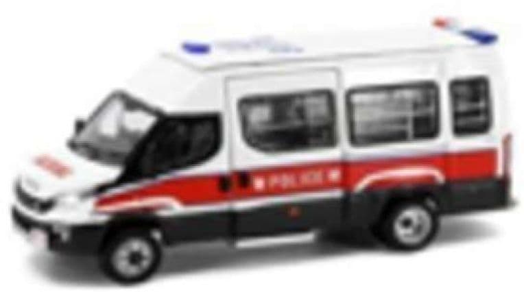 Tiny ATC64832 Iveco Daily Police Patrol Car Airport District White/Red 1:76 Scale *PRE ORDER NOW £16.19*