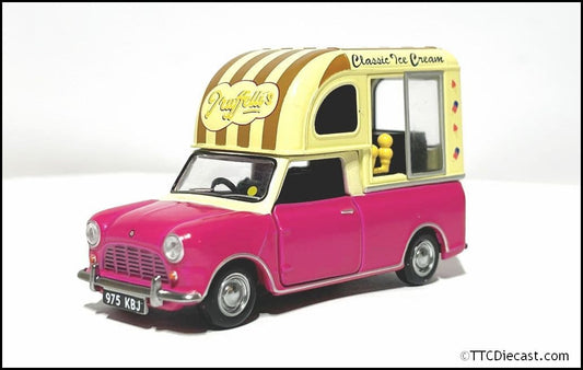 Tiny ATC65341 Morris Mini Van Ice Cream - Burgundy 1:50 Scale
