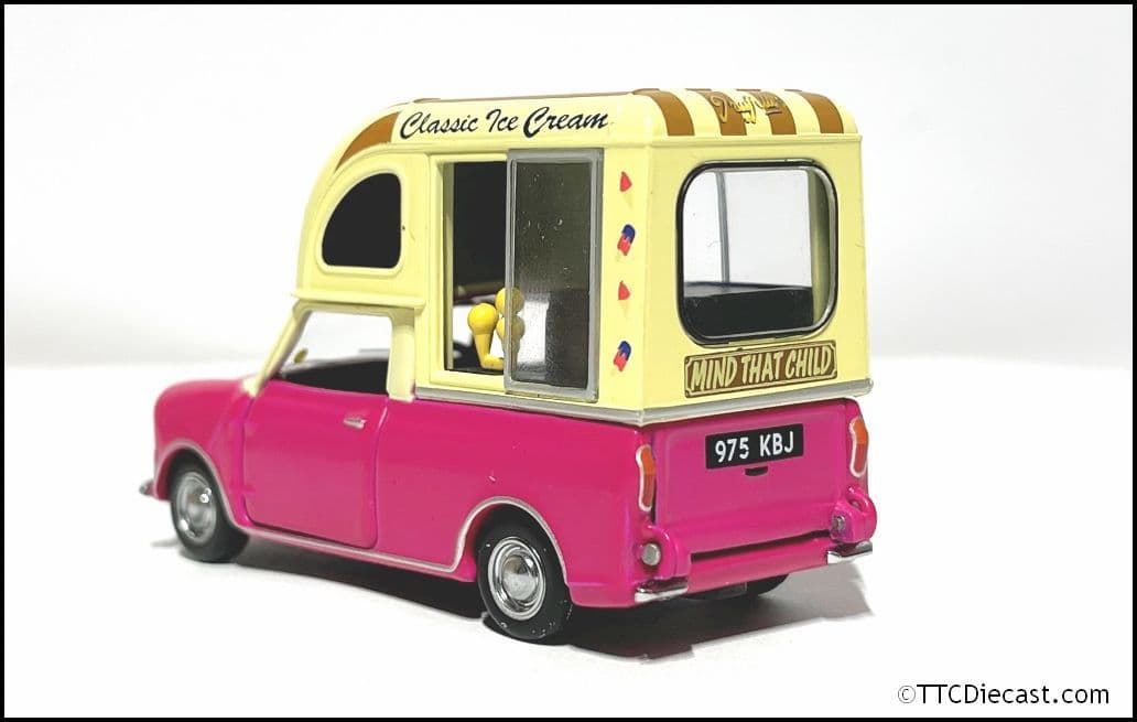 Tiny ATC65341 Morris Mini Van Ice Cream - Burgundy 1:50 Scale