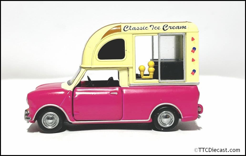 Tiny ATC65341 Morris Mini Van Ice Cream - Burgundy 1:50 Scale