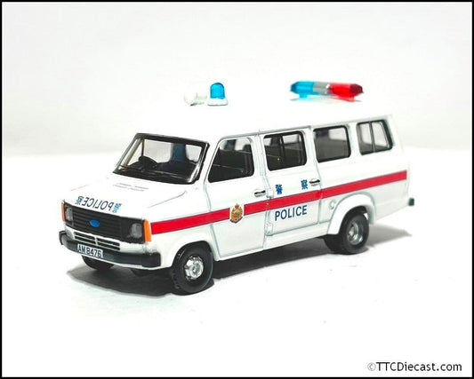 Tiny ATC65421 Ford Transit Royal Hong Kong Police 1980s Police Van 1:76 Scale - LAST FEW