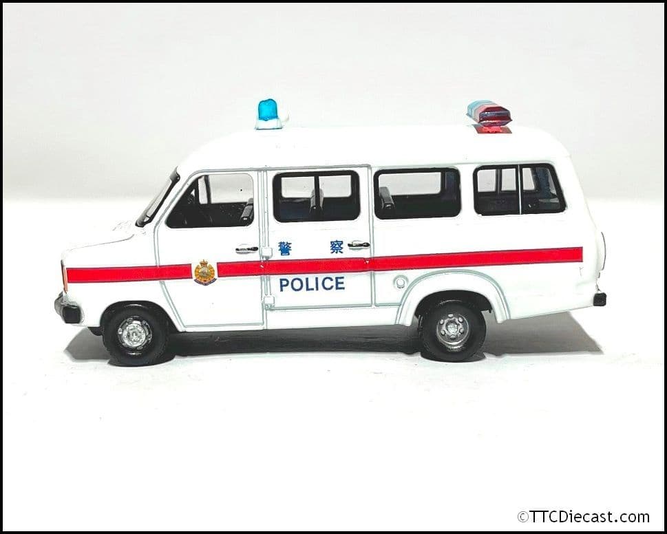 Tiny ATC65421 Ford Transit Royal Hong Kong Police 1980s Police Van 1:76 Scale - LAST FEW