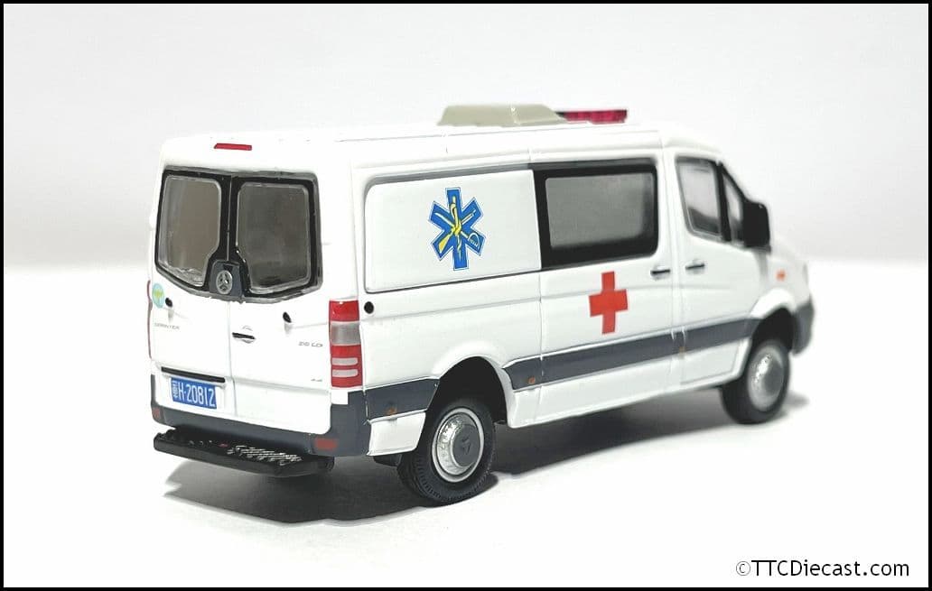 Tiny ATCTW64047 Mercedes Benz Sprinter 4x4 Taiwan Military Ambulance 1:64 Scale - LAST FEW