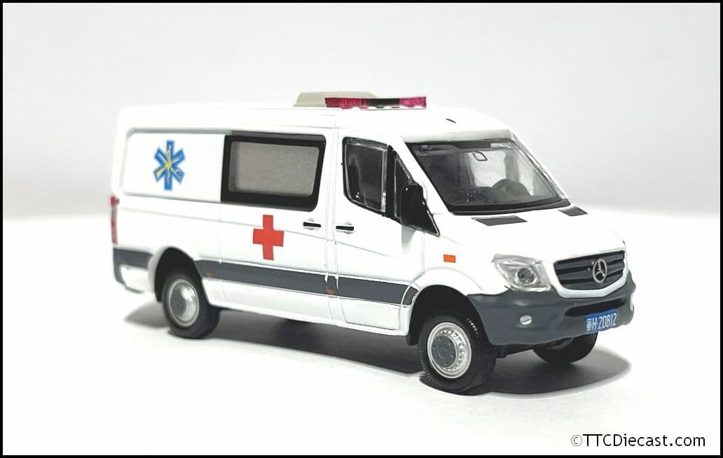 Tiny ATCTW64047 Mercedes Benz Sprinter 4x4 Taiwan Military Ambulance 1:64 Scale - LAST FEW
