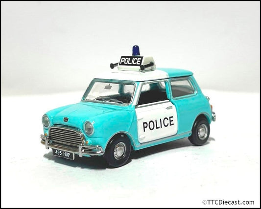Tiny ATCUK64009 Tiny City UK21 Austin Mini UK Police Car (Blue), 1/50 Scale *LAST FEW*