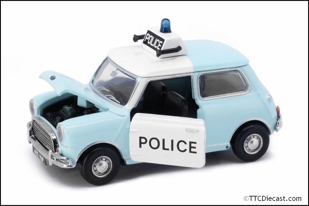 Tiny ATCUK64009 Tiny City UK21 Austin Mini UK Police Car (Blue), 1/50 Scale *LAST FEW*