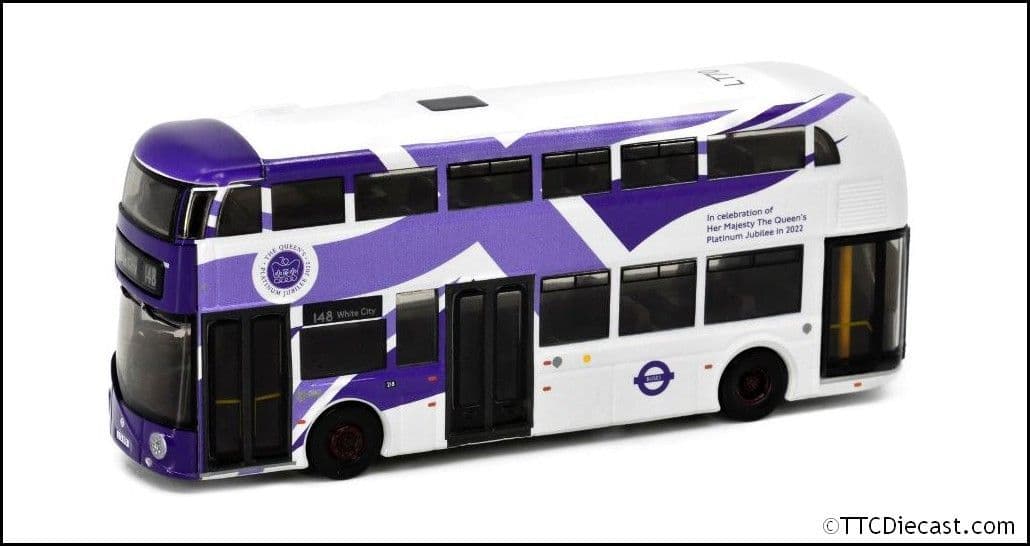 Tiny ATCUK64012 (UK22) New Bus For London The Queen's Platinum Jubilee ...